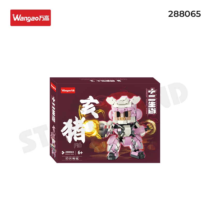 Bộ Đồ Chơi Lắp Ráp Mecha 12 Con Giáp - Thất Hỏa Trư  Wangao-288065