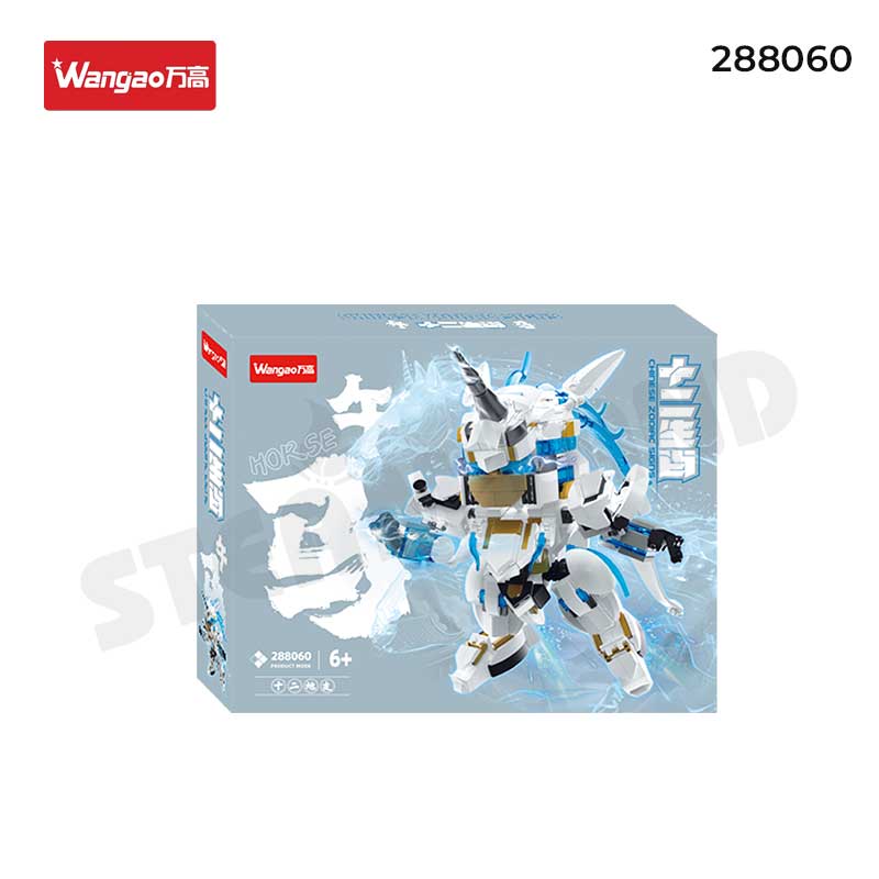 Bộ Đồ Chơi Lắp Ráp Mecha 12 Con Giáp - Tinh Nhật Mã Wangao-288060