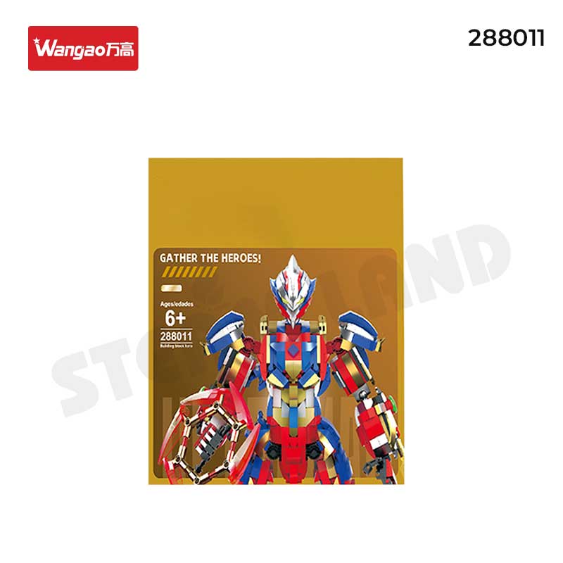 Bộ đồ chơi lắp ráp nhân vật Mecha chiến binh công lý Mobius Wangao-288011