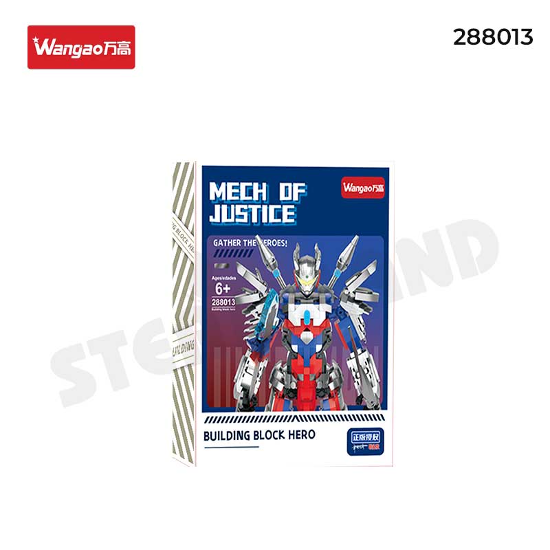 Bộ đồ chơi lắp ráp nhân vật Mecha chiến binh công lý ZeroS Wangao-288013