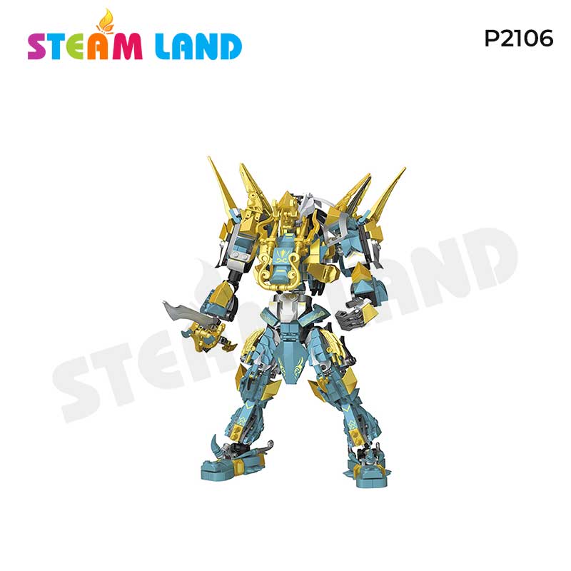 Bộ đồ chơi lắp ráp nhân vật Mecha chiến binh Quỷ giáp Souzosha-P2106