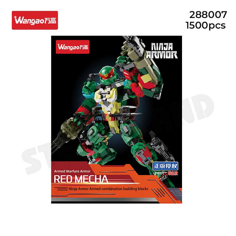 Bộ Lắp Ráp Mecha Ninja Armor Đỏ – WANGAO 288007