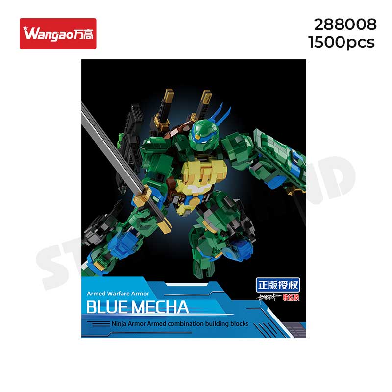 Bộ Lắp Ráp Mecha Ninja Armor Xanh – WANGAO 288008
