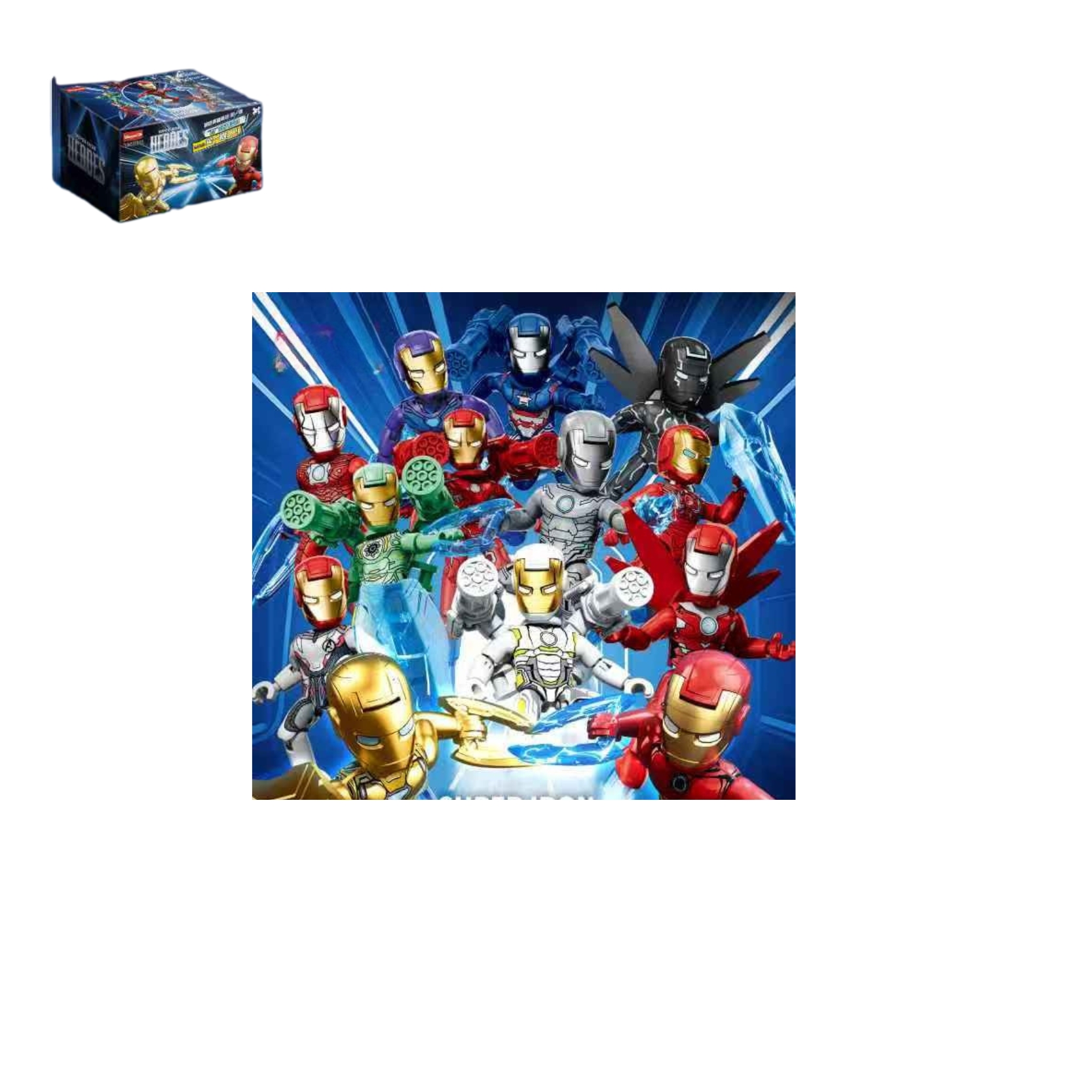 Bộ lắp ráp  Mini figure Iron Hero WANGAO-588006