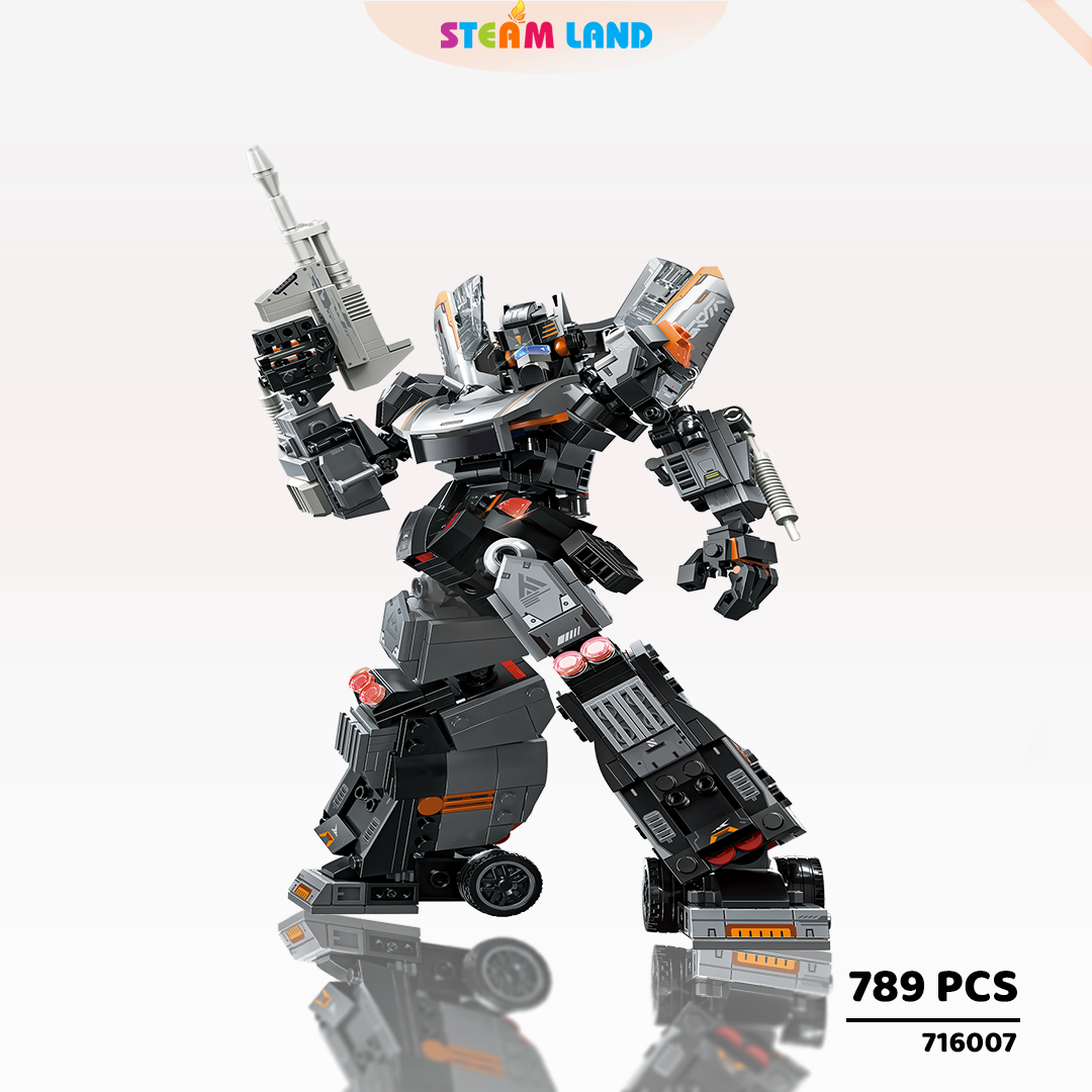 Bộ lắp ráp mô hình Mecha Dark Silver SEMBO-716007