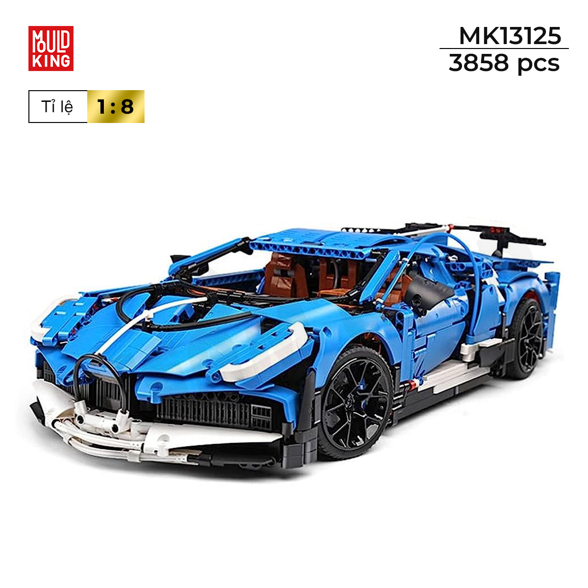 Bộ Lắp Ráp Siêu Xe Thể Thao Dwo Bugatti Tĩnh – Mouldking 13125