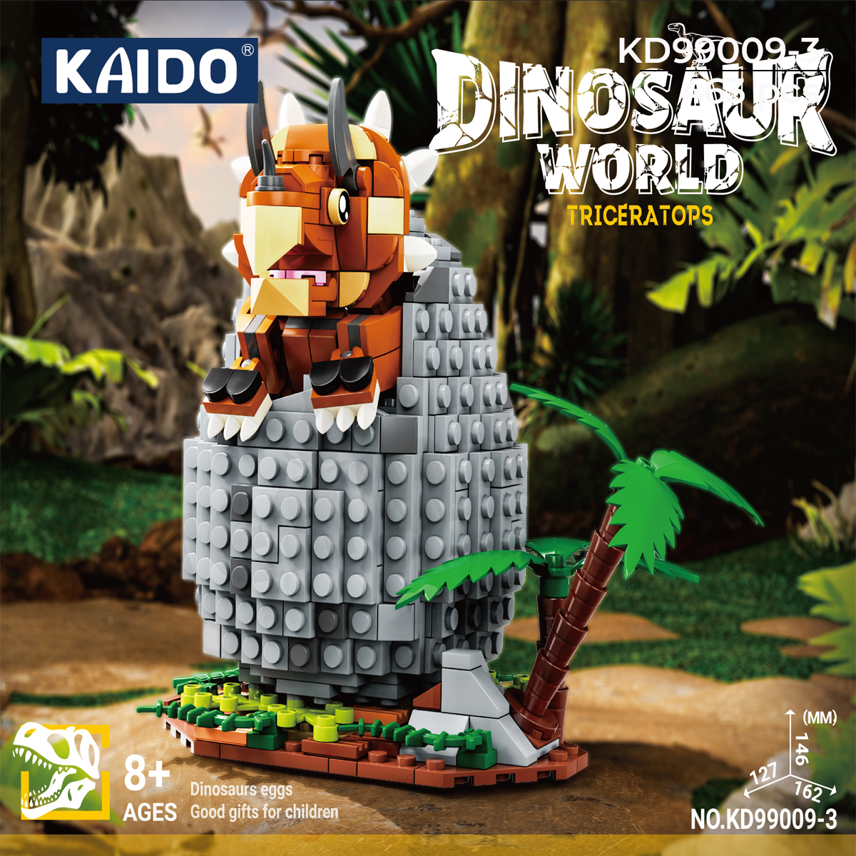 Bộ Lắp Ráp Trứng Khủng Long Ankylosaurus – KAZI KD99009-3