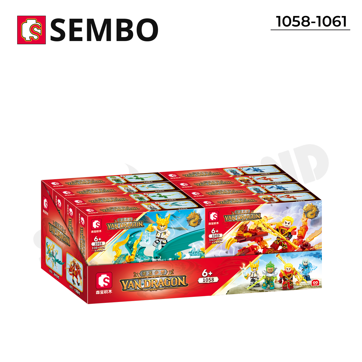 Bộ Sưu Tập 4 Rồng Trong Phim Thanh Long Thức Tỉnh 1 - SEMBO 1058-1061