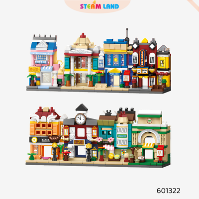 Bộ sưu tập mô hình lắp ráp phố mini SEMBO BLOCK_601322