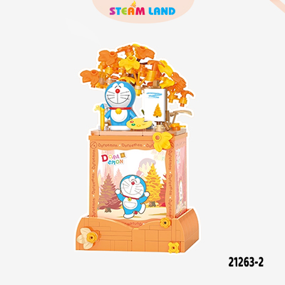 Đồ chơi lắp ráp khung tranh chủ đề mèo máy Doraemon BALODY-21263-2