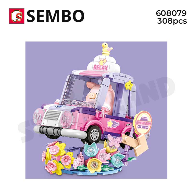 Đồ chơi lắp ráp Lulu lái xe SEMBO-608079