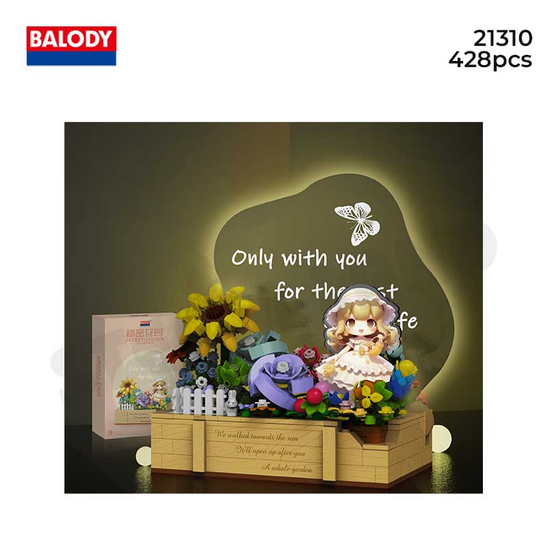 Đồ chơi lắp ráp Mẫu đèn ngủ Khu vườn bí ẩn BALODY-21310