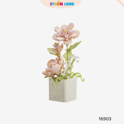 Đồ chơi Lắp ráp mô hình chậu cây mini - Chậu Hoa Tiên Nhỏ YA WEI-16903