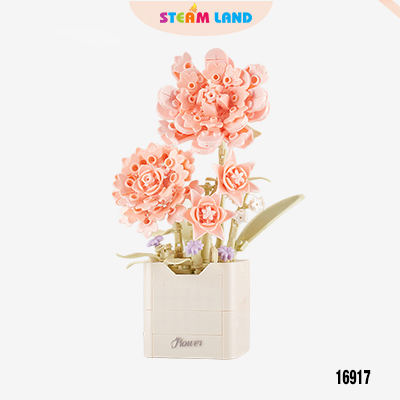 Đồ chơi Lắp ráp mô hình chậu cây mini - Hương lan thanh nhã YA WEI-16917