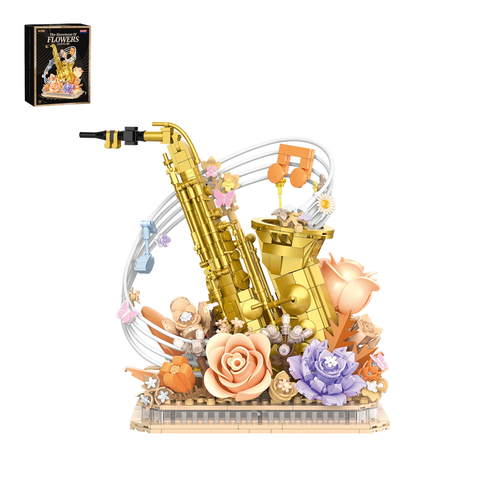 Đồ chơi lắp ráp mô hình kèn Saxophone BALODY-21389