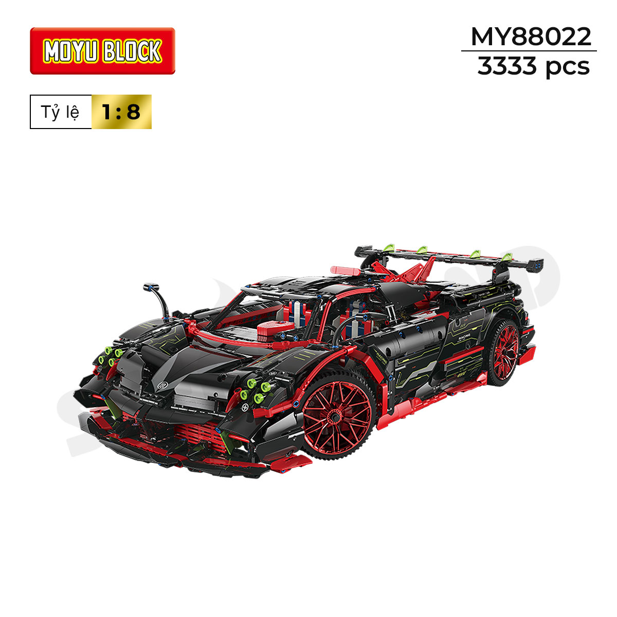 Đồ Chơi Lắp Ráp Siêu Xe Pagani Imola – MOYU 88022