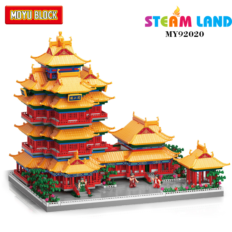 Đồ chơi mô hình Lego tòa tháp Nhạc Giang - MOYU 92020