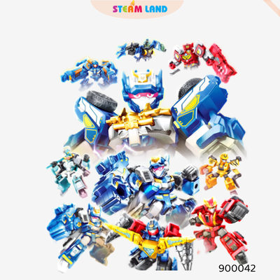 Hộp mù model kit Chiến Binh Thẻ Bài (10 thiết kế, 9 nhân vật/ lốc, có mẫu ẩn ngẫu nhiên) SEMBO BLOCK_900042