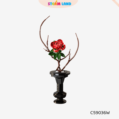 Lắp ráp chậu hoa hồng đỏ (YK17) - CADA-C59036W