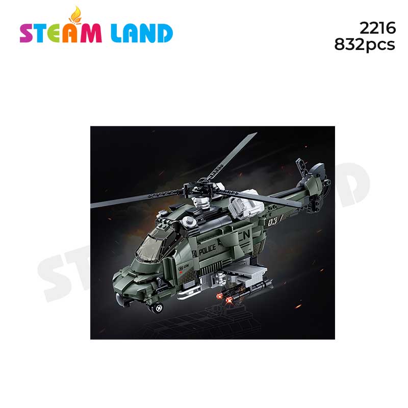 Lắp ráp mô hình trực thăng lực lượng phòng vệ Steamland CZS-2216