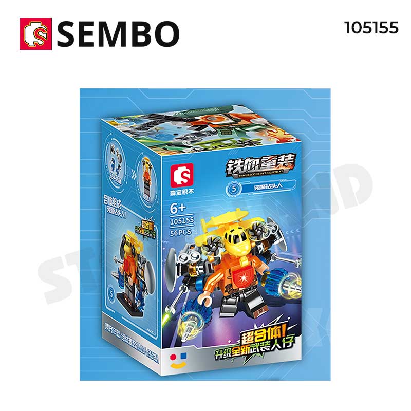 Lắp ráp nhân vật chiến binh thép SEMBO 105155