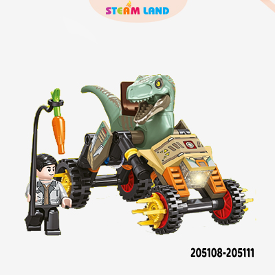 Lắp ráp xe chiến đấu khủng long SEMBO 205108-205111