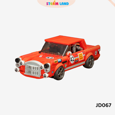 Mô hình lắp ráp xe hơi cổ điển màu đỏ JD067
