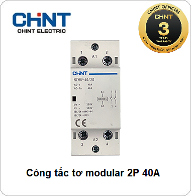 Công tắc tơ NCH8 1P 40A 220VAC