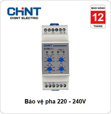 Bộ bảo vệ pha NJYB3 CHINT 220VAC