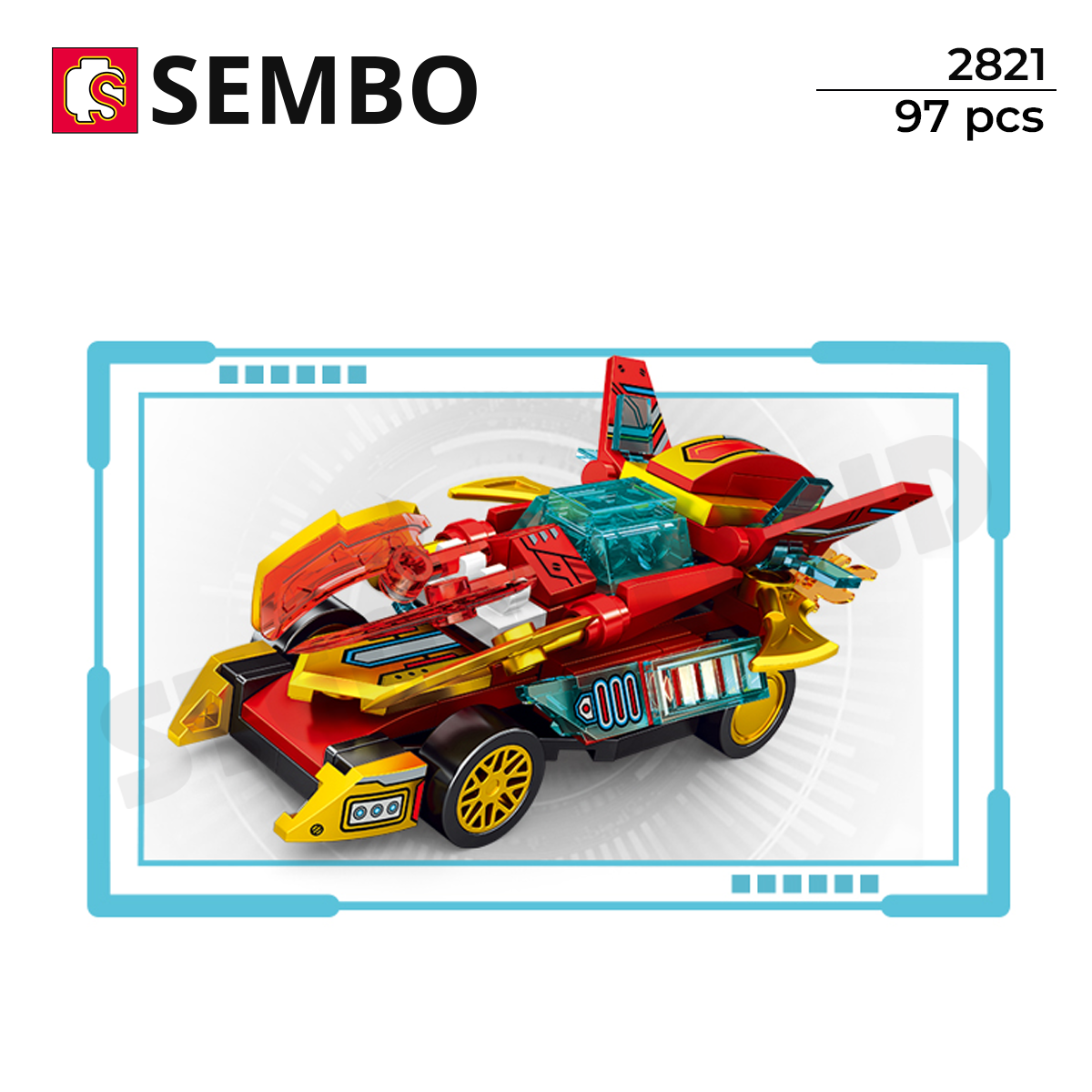 Siêu Xe Tốc Độ Màu Đỏ – SEMBO 2821