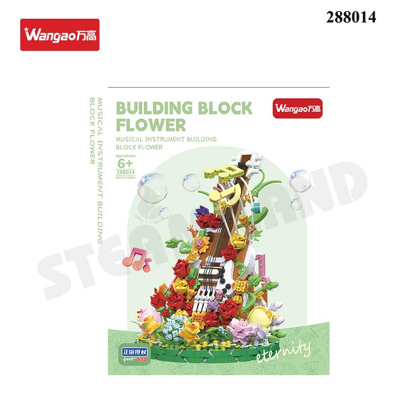 WANGAO-288014- Bộ lắp ráp nghệ thuật mô hình nhạc cụ đàn guitar