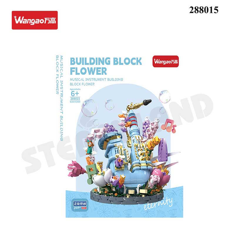 Bộ lắp ráp nghệ thuật mô hình kèn saxophone WANGAO-288015